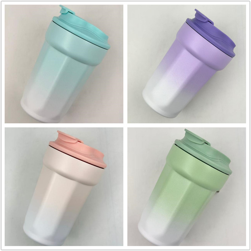 30,000 PC kami Mug Kopi Kecerunan Keluli Tahan Karat Segera penghantaran segera