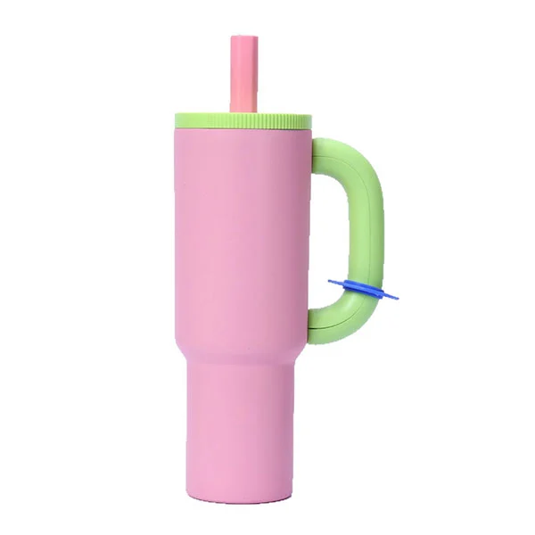 40oz Tumblers Perjalanan Vakum Stainless Vacuum dengan Pemegang dan Jerami
