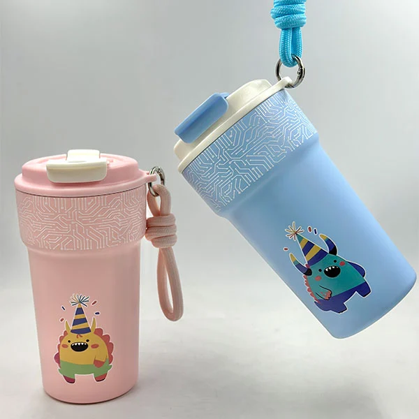 Botol air bertebat kanak -kanak kartun