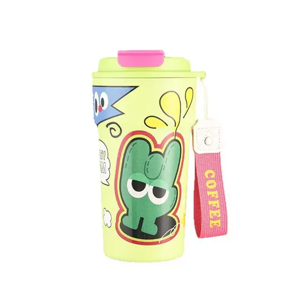 Botol Air Tumbler Bertebat dengan Jerami