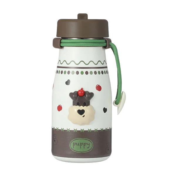 Botol Susu Keluli Tahan Karat dengan Jerami